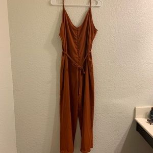 cotton on jumpsuit burnt orange large